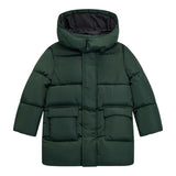 Guess Giubbino tinta unita con Cappuccio Verde per Bambino N5BL02WB240 VERDE GUESS 