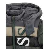 Guess Giubbino tinta unita con Cappuccio Verde per Bambino N5BL09WEGY0 VERDE GUESS 