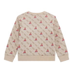 Guess Felpa tinta unita con Fantasia Beige per Neonato N5BQ05KAD744 BEIGE GUESS 