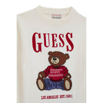 Guess Maglia tinta unita con Stampa Panna per Neonato N5BR05Z2BB0 PANNA GUESS 