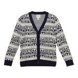 Guess Cardigan Bicolore con Loghi Blu/Beige per Neonato N5BR06Z2BB0 BLU/BEIGE GUESS 