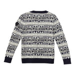 Guess Cardigan Bicolore con Loghi Blu/Beige per Neonato N5BR06Z2BB0 BLU/BEIGE GUESS 