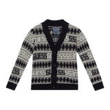 Guess Cardigan Bicolore con Loghi Bianco per Neonato N5BR06Z2BB0X BIANCO GUESS 