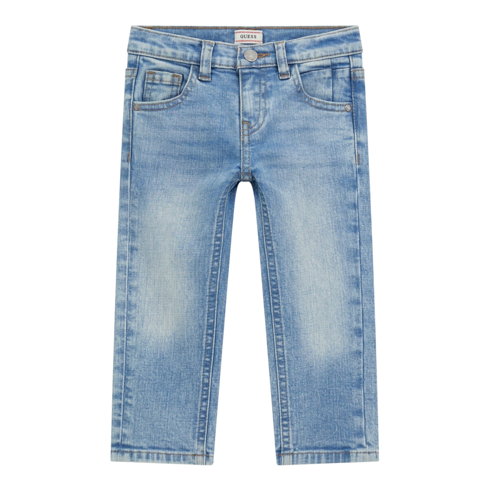 Guess Jeans tinta unita con Girovita Regolabile Azzurro per Neonata N5RA07D52Z0 AZZURRO GUESS 