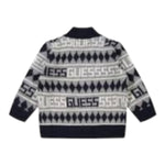 Guess Cardigan tinta unita Logato Blu per Bambino N5RBR06Z2BB0 BLU GUESS 