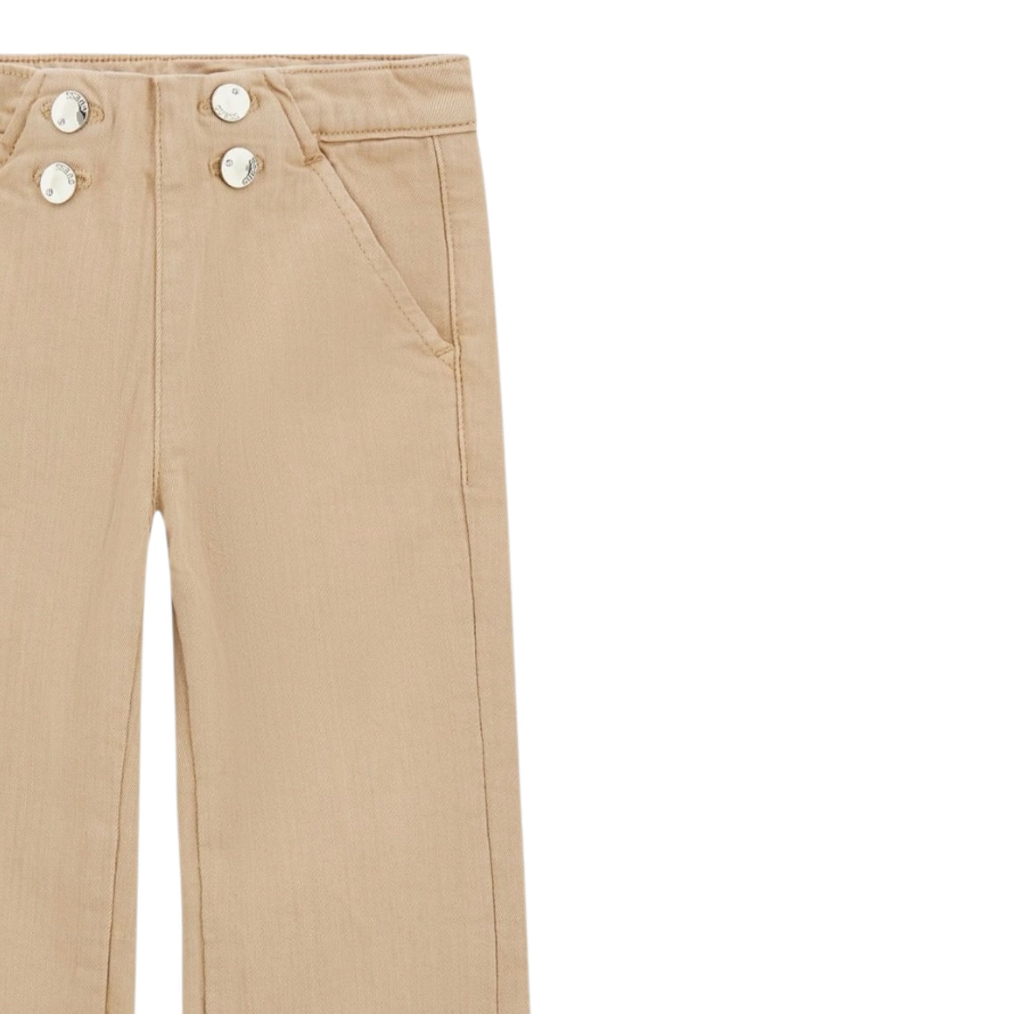 Guess Pantalone tinta unita con Elastico In Vita Beige per Bambina N5YB03WE620 BEIGE GUESS 