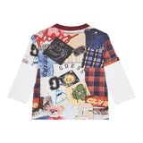 Guess Completo 2Pz Shirt-Pantalone Bordeaux per Bambino N5YG00K8HM4 BORDEAUX GUESS 