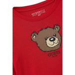 Guess Shirt tinta unita Girocollo con Stampa Rosso per Bambino N5YI125K8HM4J ROSSO GUESS 