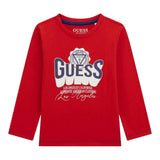 Guess Shirt tinta unita con Stampa Rosso per Neonato N5YI13K8HM0XXN ROSSO GUESS 