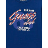 Guess Shirt tinta unita con Stampa Blu per Bambino N5YI15K8HM4X BLU GUESS 