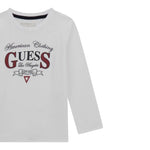 Guess Shirt tinta unita con Stampa Bianco per Bambino N5YI21K8HM4XXX BIANCO GUESS 