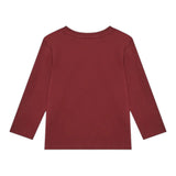 Guess Shirt tinta unita Girocollo con Stampa Bordeaux per Neonato N5YI23K8HM4XXN BORDEAUX GUESS 