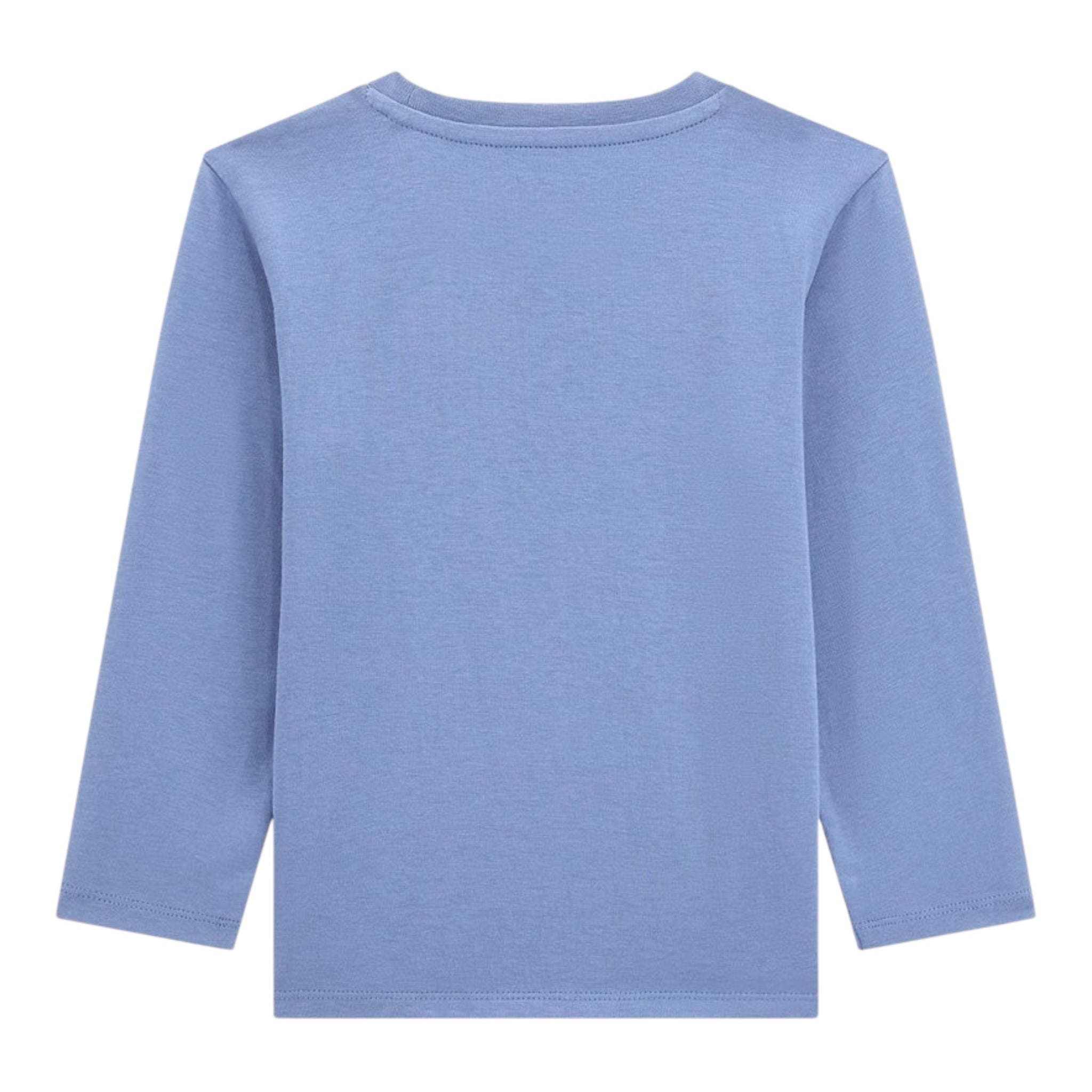 Guess Shirt tinta unita Girocollo con Stampa Azzurro per Neonato N5YI23K8HM4XXX AZZURRO GUESS 