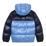 Guess Giubbino Bicolore con Zip E Cappuccio Blu per Neonato N5YL00WEGY0X BLU GUESS 