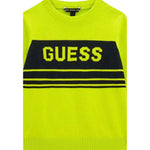 Guess Maglia tinta unita con Stampa Verde per Neonato N5YR01Z0140 VERDE GUESS 
