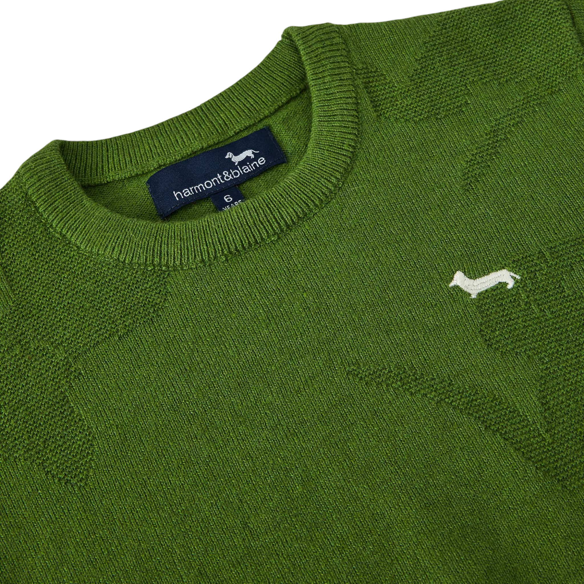 Harmont & Blaine Maglia Girocollo tinta unita Verde per Bambino 241JH002 VERDE HARMONT & BLAINE 
