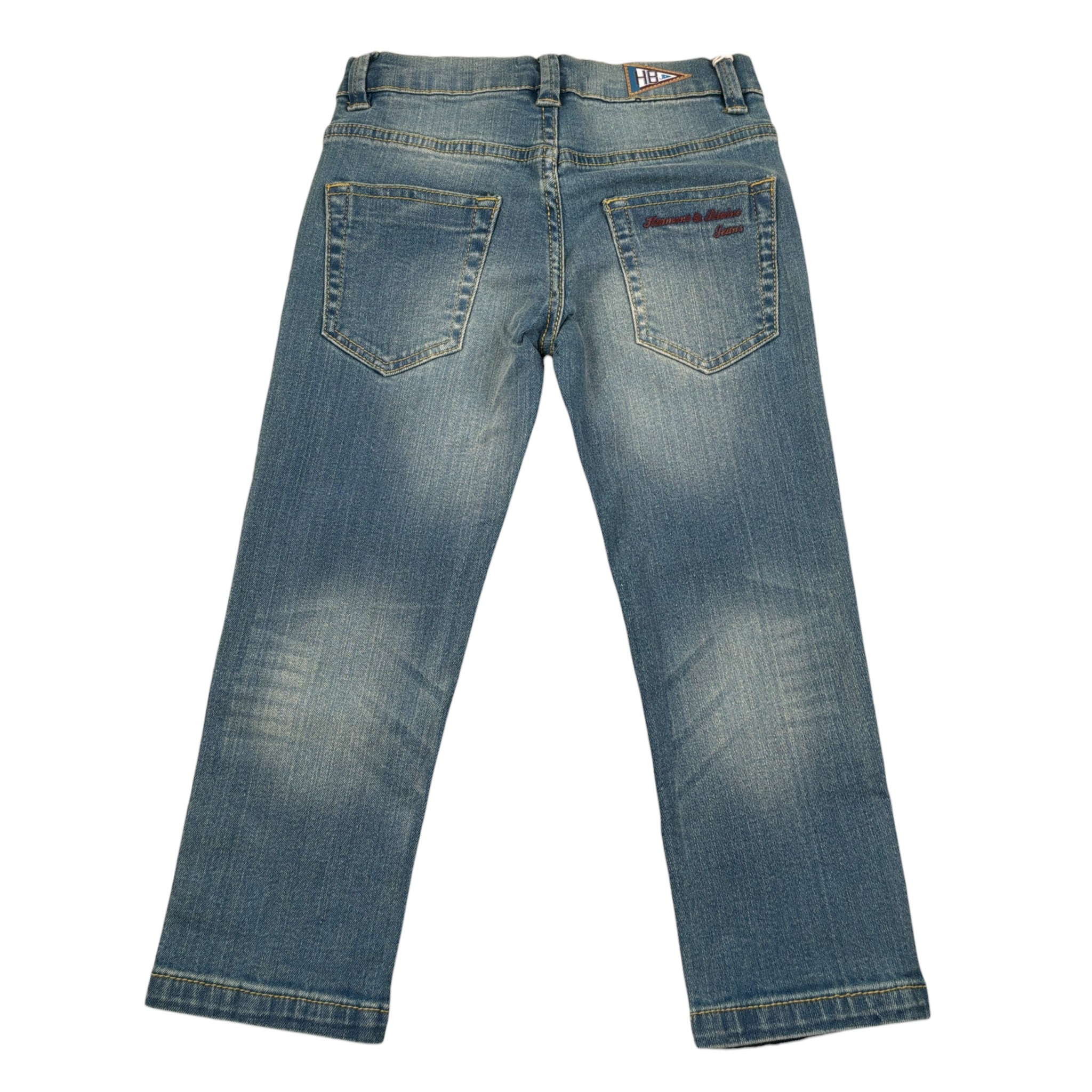 Harmont & Blaine Jeans tinta unita con Profili In Contrasto Azzurro per Bambino 5201XW001 AZZURRO HARMONT & BLAINE 
