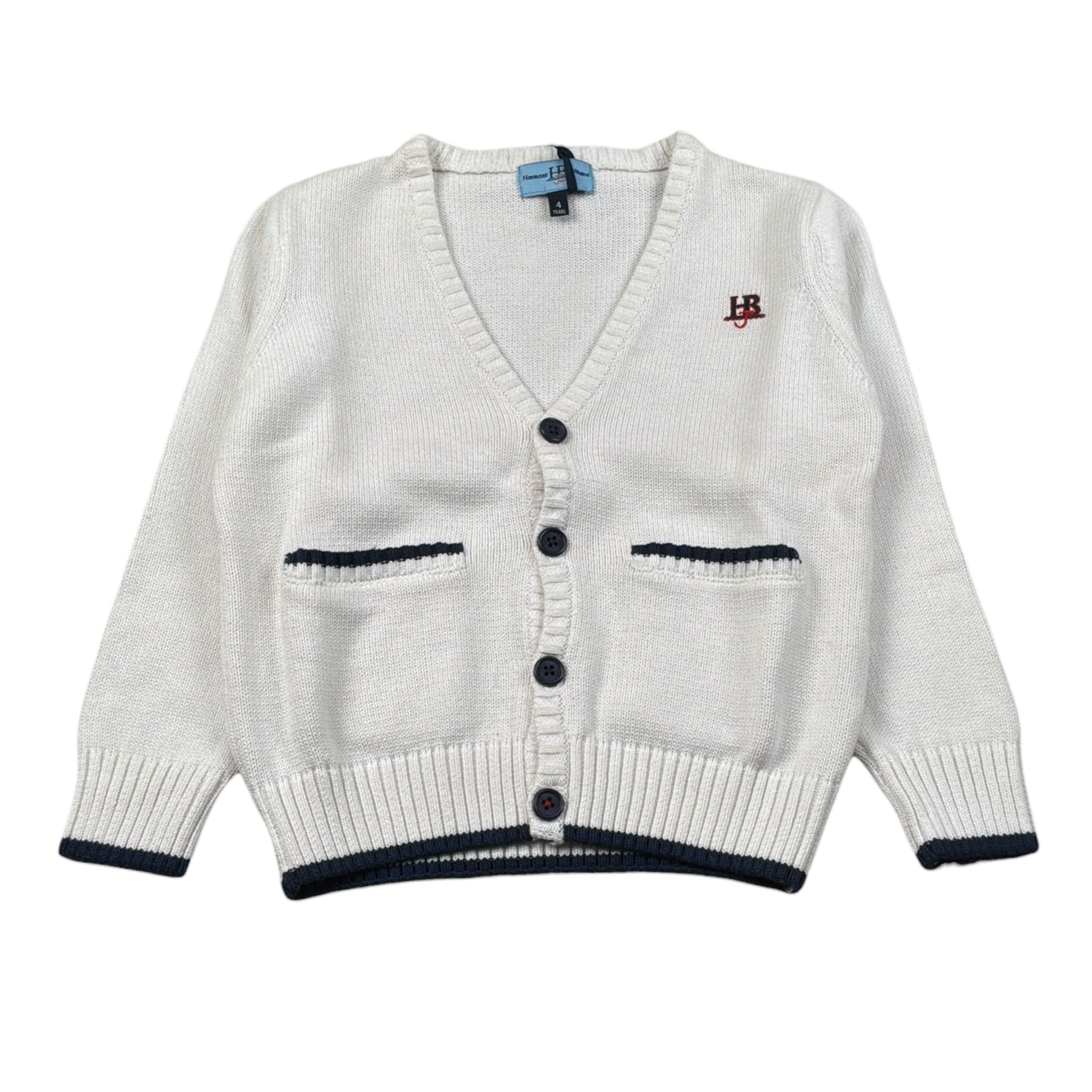 Harmont & Blaine Cardigan tinta unita con Ricami Bianco per Bambino 5212XH001 BIANCO HARMONT & BLAINE 