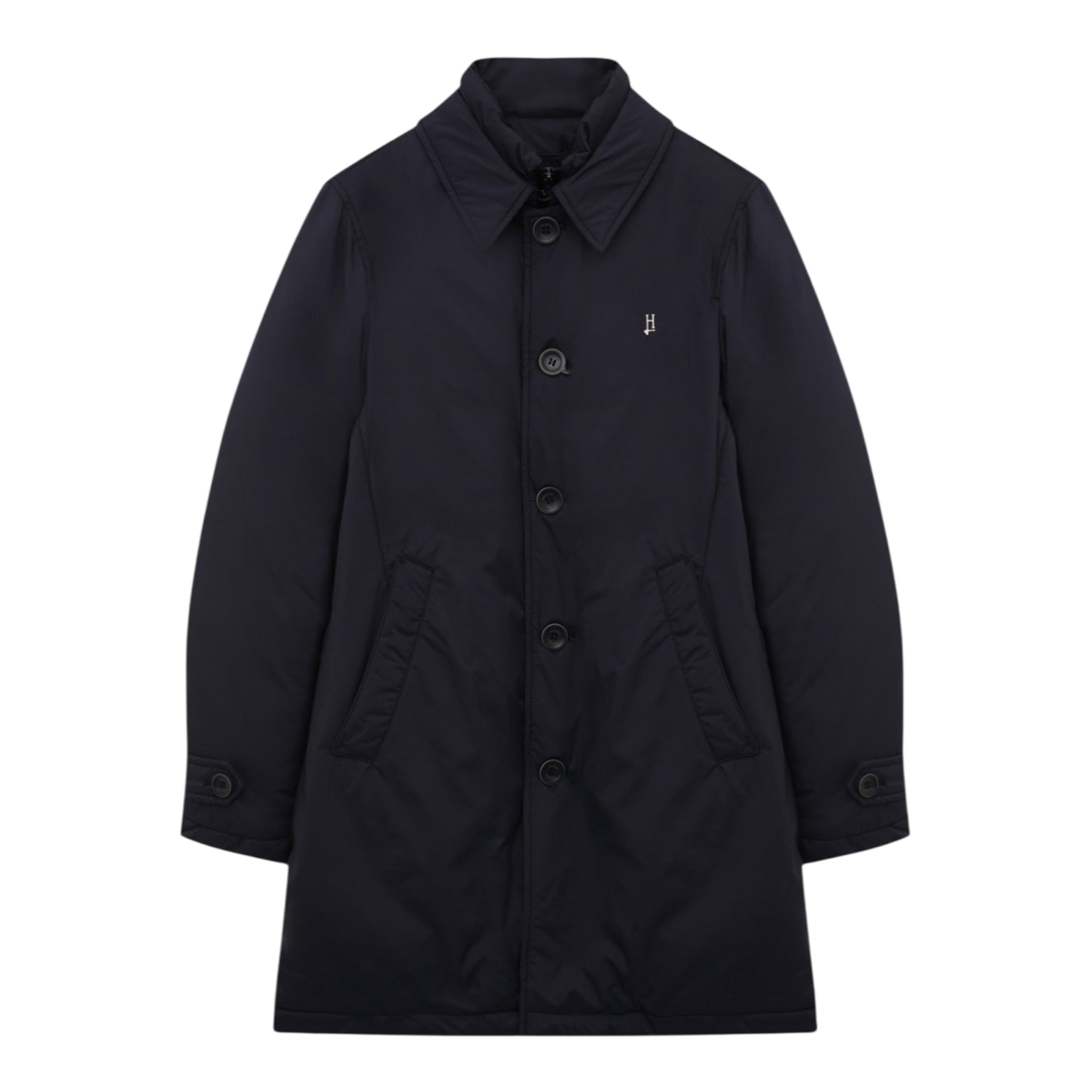Herno Giubbino tinta unita con Zip E Colletto Blu per Bambino PI00156B12456Z BLU HERNO 