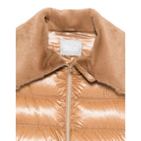 Herno Giubbino tinta unita con Zip Beige per Bambina PI00183G BEIGE HERNO 