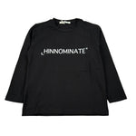 Hinnominate Shirt Girocollo tinta unita con Logo Nero per Bambino 3631M00082 NERO HINNOMINATE 
