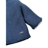 I Delfi Cappotto tinta unita con Cappuccio Blu per Neonato 24A4154 BLU I DELFI 