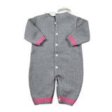 I Delfi Tutina tinta unita In Filo Grigio per Neonata 25A6180 GRIGIO I DELFI 