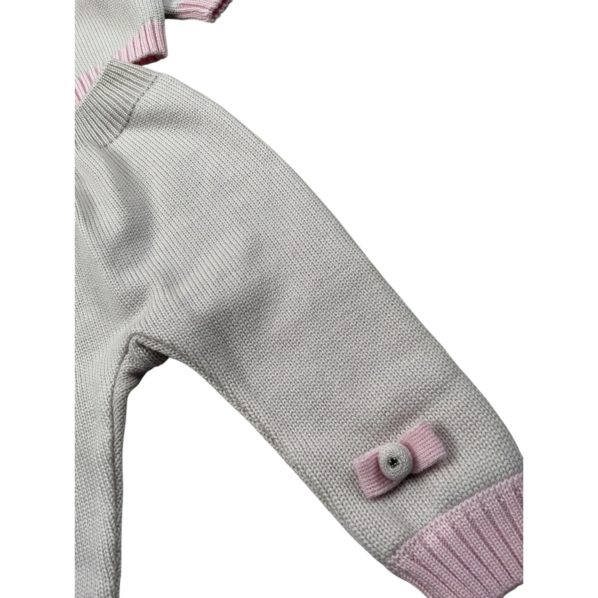 I Delfi Completo 2Pz Pantalone-Maglia tinta unita Beige per Neonata 25A6221 BEIGE I DELFI 