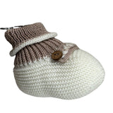I Delfi Babbucce Bicolore Bianco/Beige per Neonata 25A6506 BIANCO/BEIGE I DELFI 