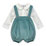 I Delfi Completo 2Pz Salopette-Camicia Body Bianco per Neonata 25AS6021 BIANCO I DELFI 