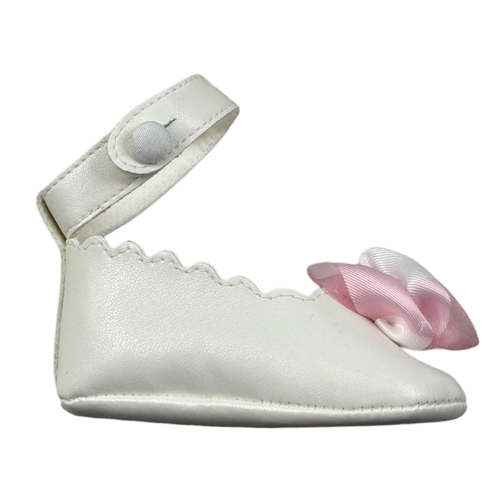 I Delfi Ballerina tinta unita con Applicazione Panna per Neonata 25P5560 PANNA I DELFI 