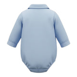I Delfi Camicia tinta unita Modello Body Azzurro per Neonato B601 AZZURRO I DELFI 