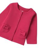 I Do Cardigan tinta unita con Bottoni Fuxia per Neonata 4F081 FUXIA I DO 