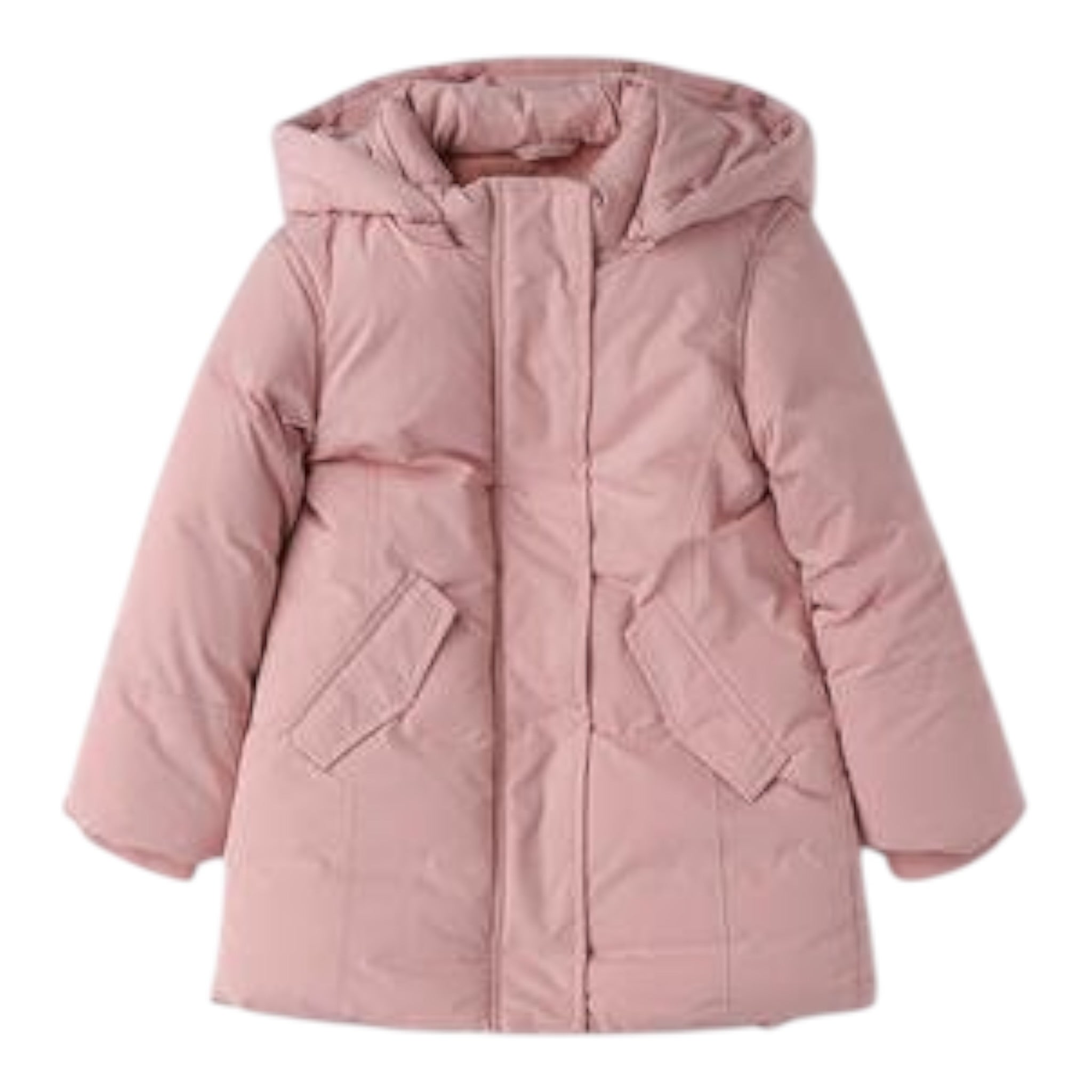 I Do Giubbino tinta unita con Zip E Cappuccio Rosa per Bambina 4F277 ROSA I DO 