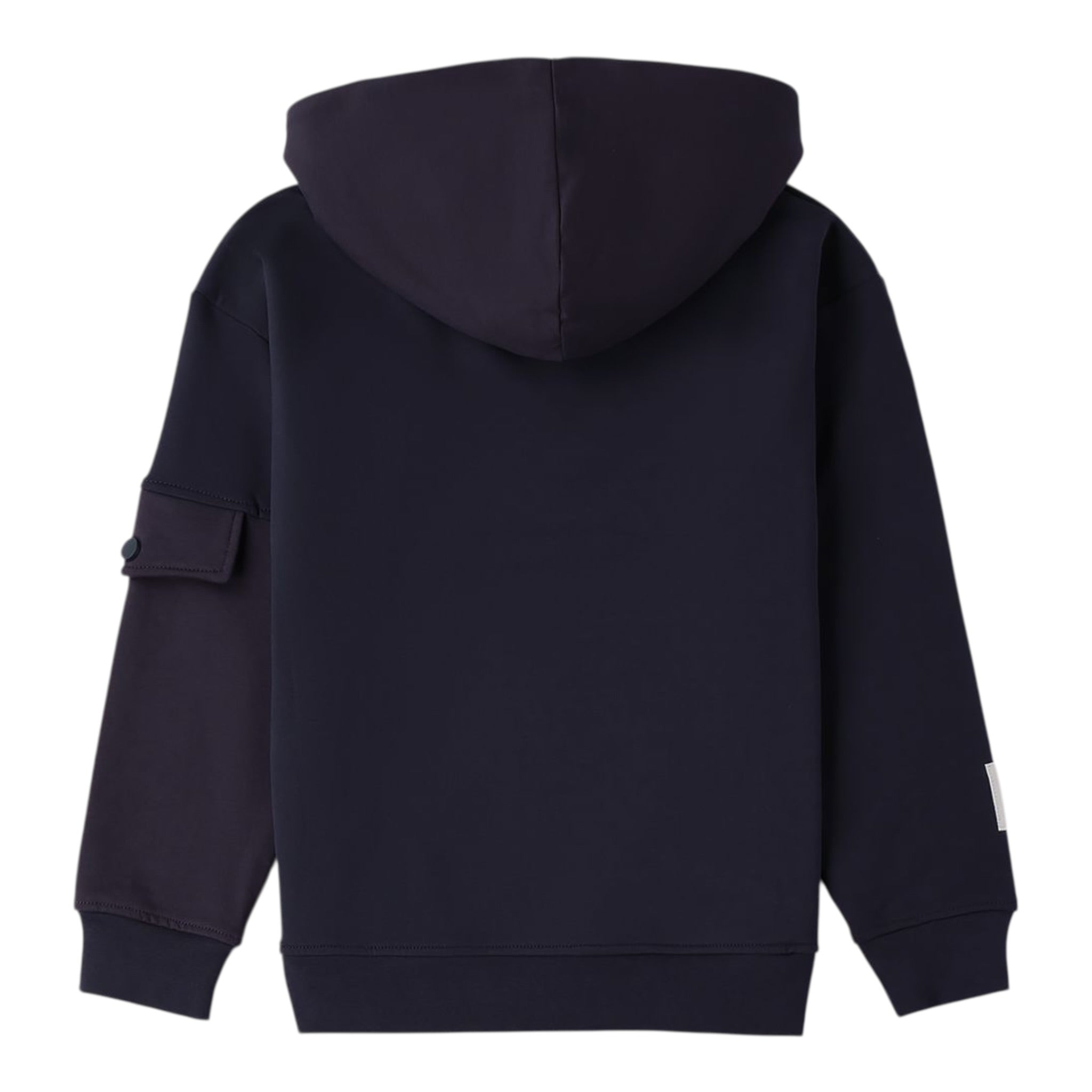 I Do Felpa tinta unita con Cappuccio Nero per Bambino 4F422 NERO I DO 