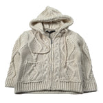 I'M Brian Cardigan tinta unita con Zip E Cappuccio Panna per Neonato MA3403J PANNA I'M BRIAN 