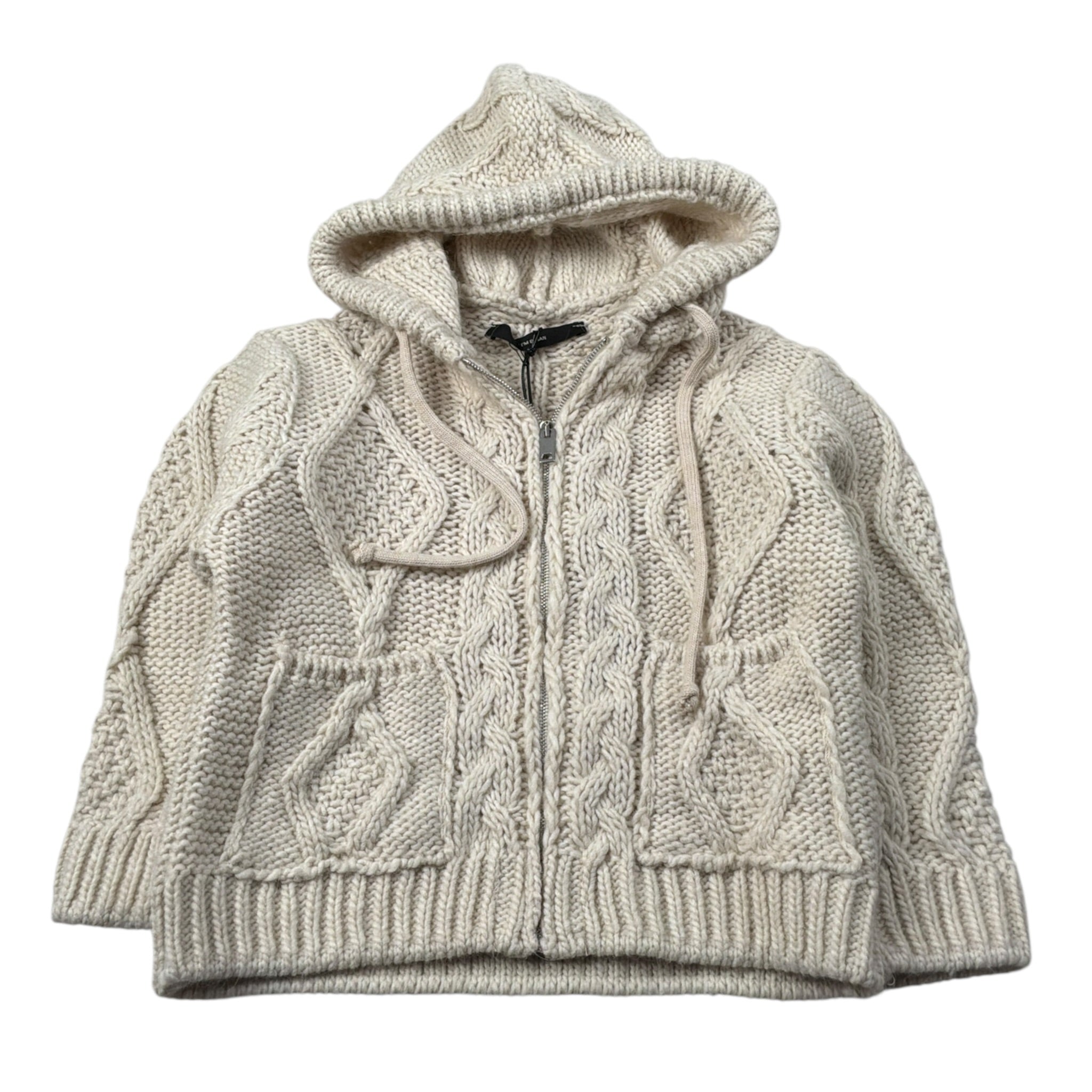 I'M Brian Cardigan tinta unita con Zip E Cappuccio Panna per Neonato MA3403J PANNA I'M BRIAN 