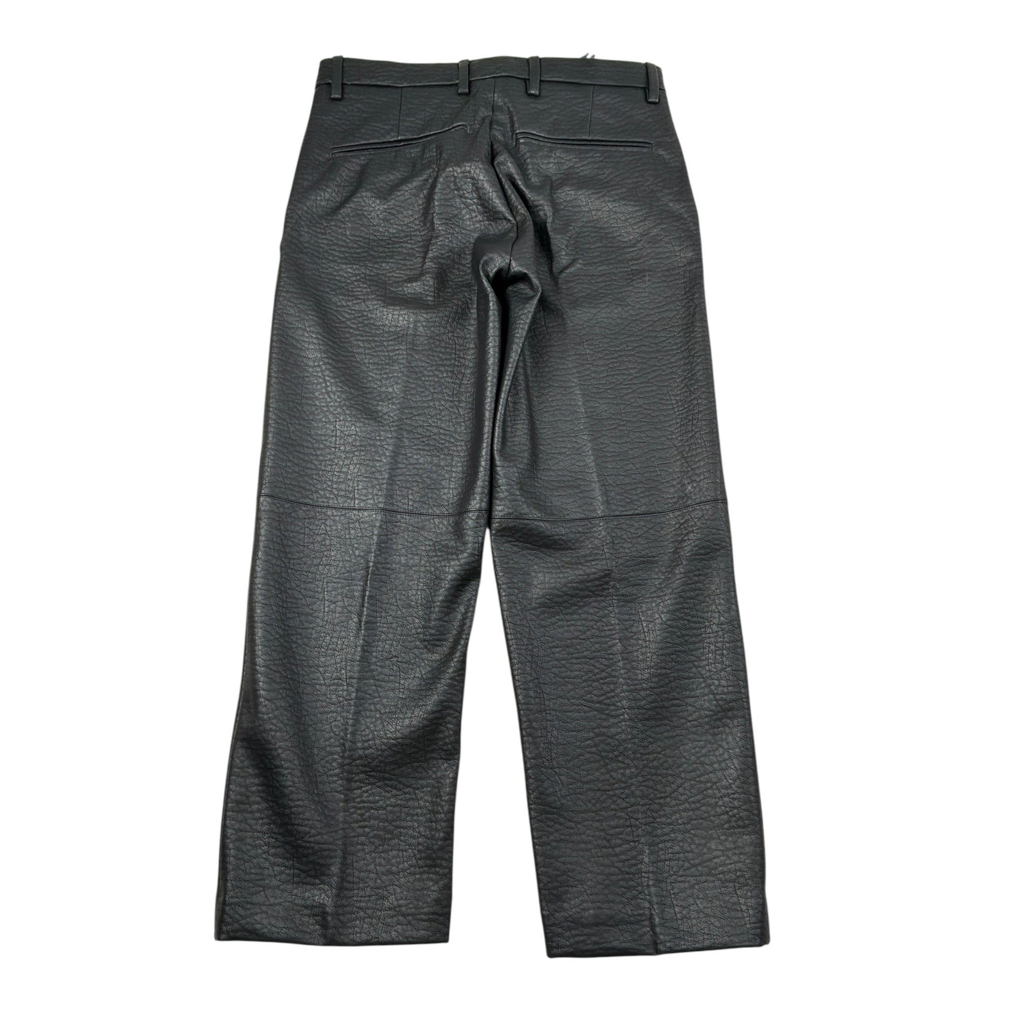 I'M Brian Pantalone In Ecopelle tinta unita Nero per Bambino PA3501J NERO I'M BRIAN 