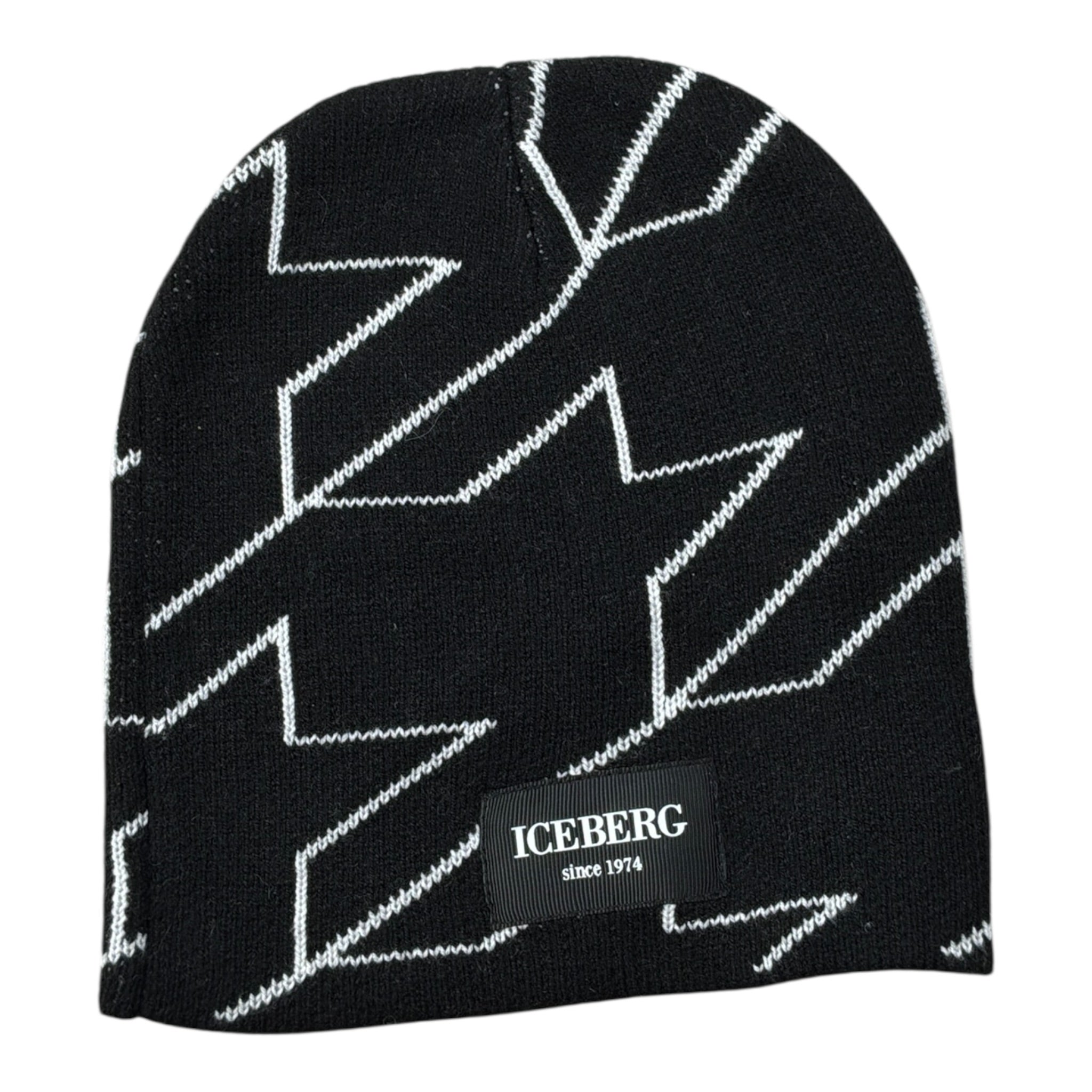 Iceberg Cappello tinta unita con Stampa Nero per Bambino CAICE5354J NERO ICEBERG 