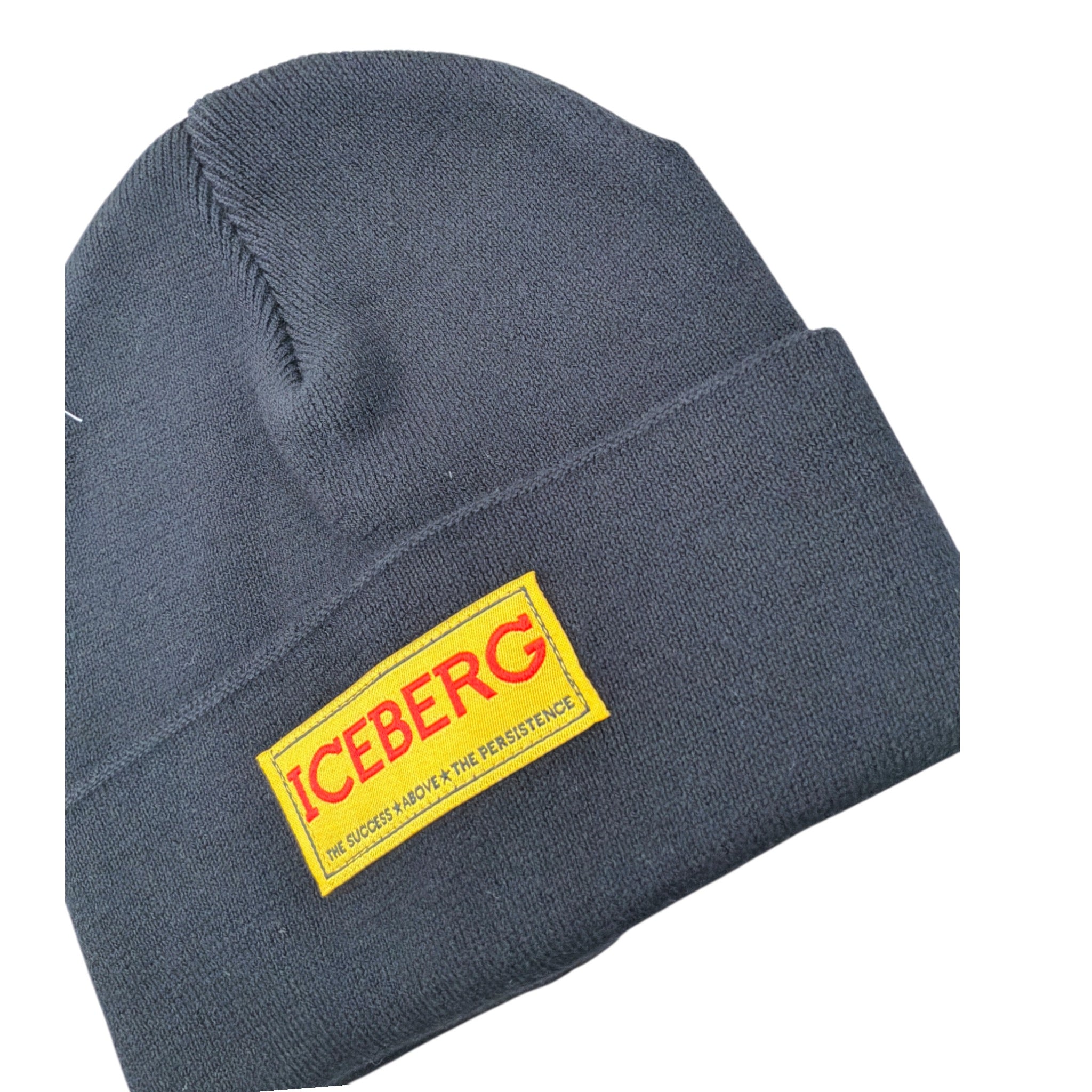 Iceberg Cappello tinta unita con Stampa Nero per Bambino CAICE6300J NERO ICEBERG 