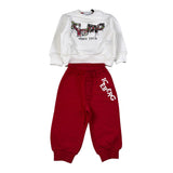 Iceberg Completo 2Pz Felpa-Pantalone con Stampa Bianco/Rosso per Neonato CFICE6304NXX BIANCO/ROSSO ICEBERG 