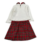 Meilisa Bai Completo 2 Pezzi Maglia-Gonna Bianco/Rosso per Neonata FL6696 BIANCO/ROSSO MEILISA BAI 