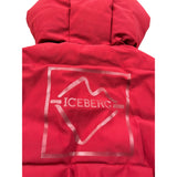 Iceberg Giubbino tinta unita con Cappuccio Rosso per Neonato GBICE6312B ROSSO ICEBERG 