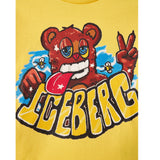 Iceberg Felpa tinta unita Girocollo con Stampa Giallo per Bambino MFICE6312J GIALLO ICEBERG 