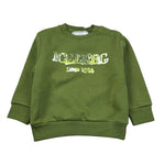 Iceberg Felpa tinta unita con Stampa Verde per Neonato MFICE6321BXX VERDE ICEBERG 