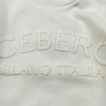 Iceberg Felpa tinta unita con Stampa Bianco per Neonato MFICE6325B BIANCO ICEBERG 