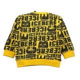 Iceberg Felpa Chiusa Girocollo tinta unita con Stampe Giallo per Bambino MFICE6331BX GIALLO ICEBERG 