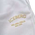 Iceberg Pantalone Modello Tuta tinta unita con Logo Bianco per Bambina PFICE6310JX BIANCO ICEBERG 