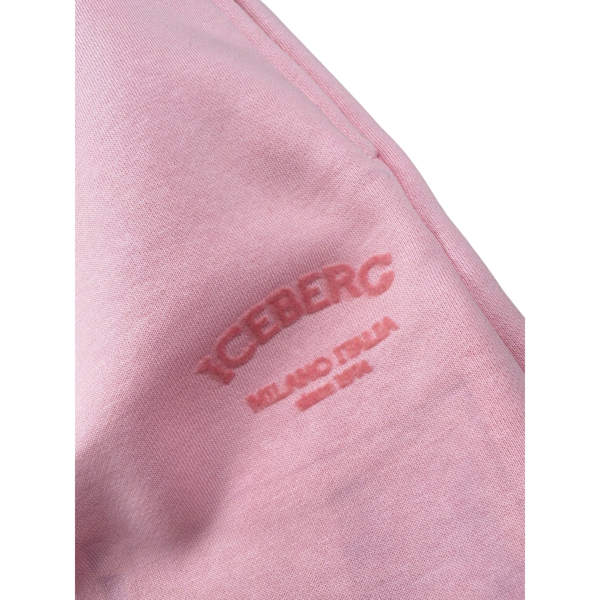 Iceberg Pantalone Modello Tuta tinta unita con Logo Rosa per Bambina PFICE6310JX ROSA ICEBERG 