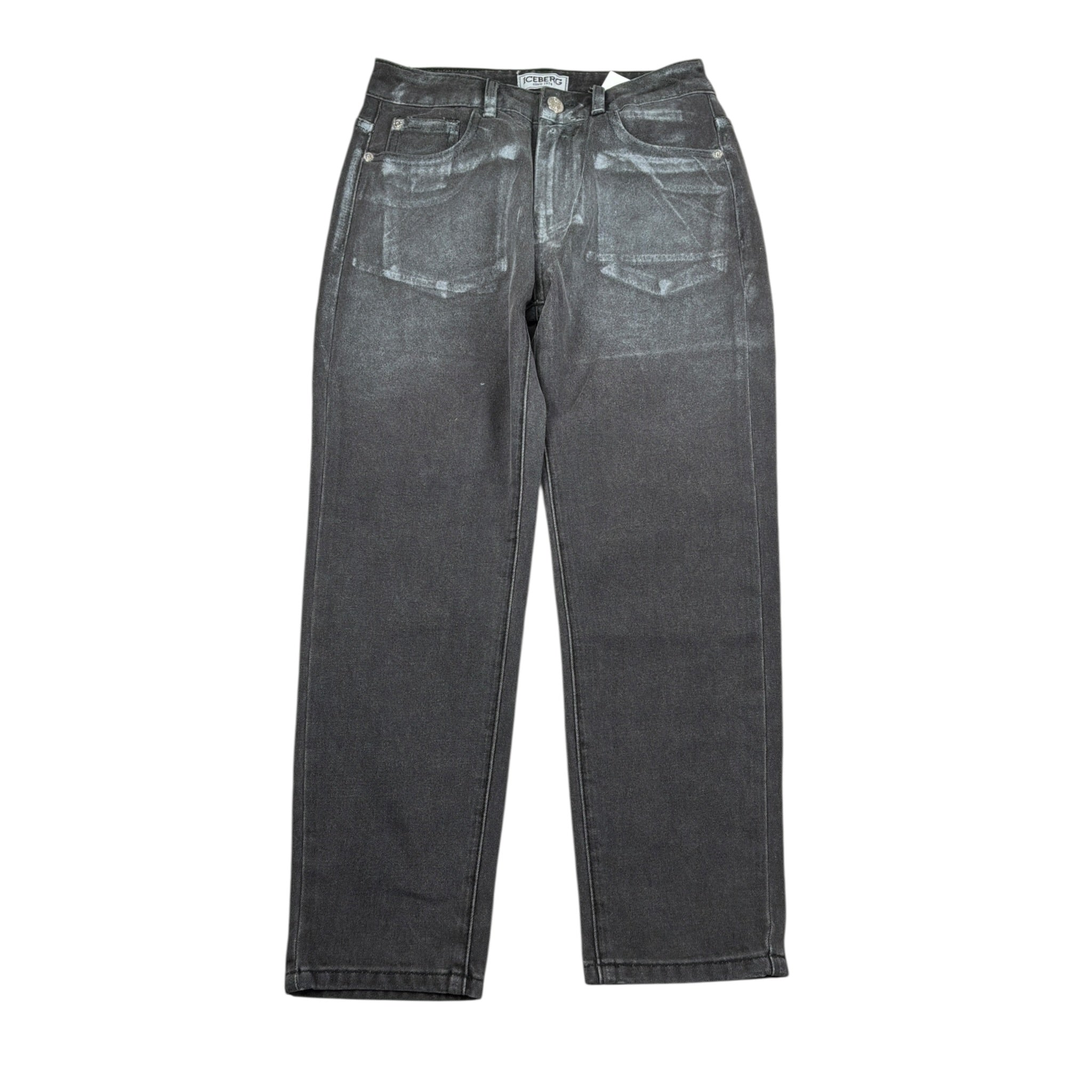 Iceberg Jeans tinta unita con Girovita Regolabile Grigio per Bambino PTICE6313J GRIGIO ICEBERG 